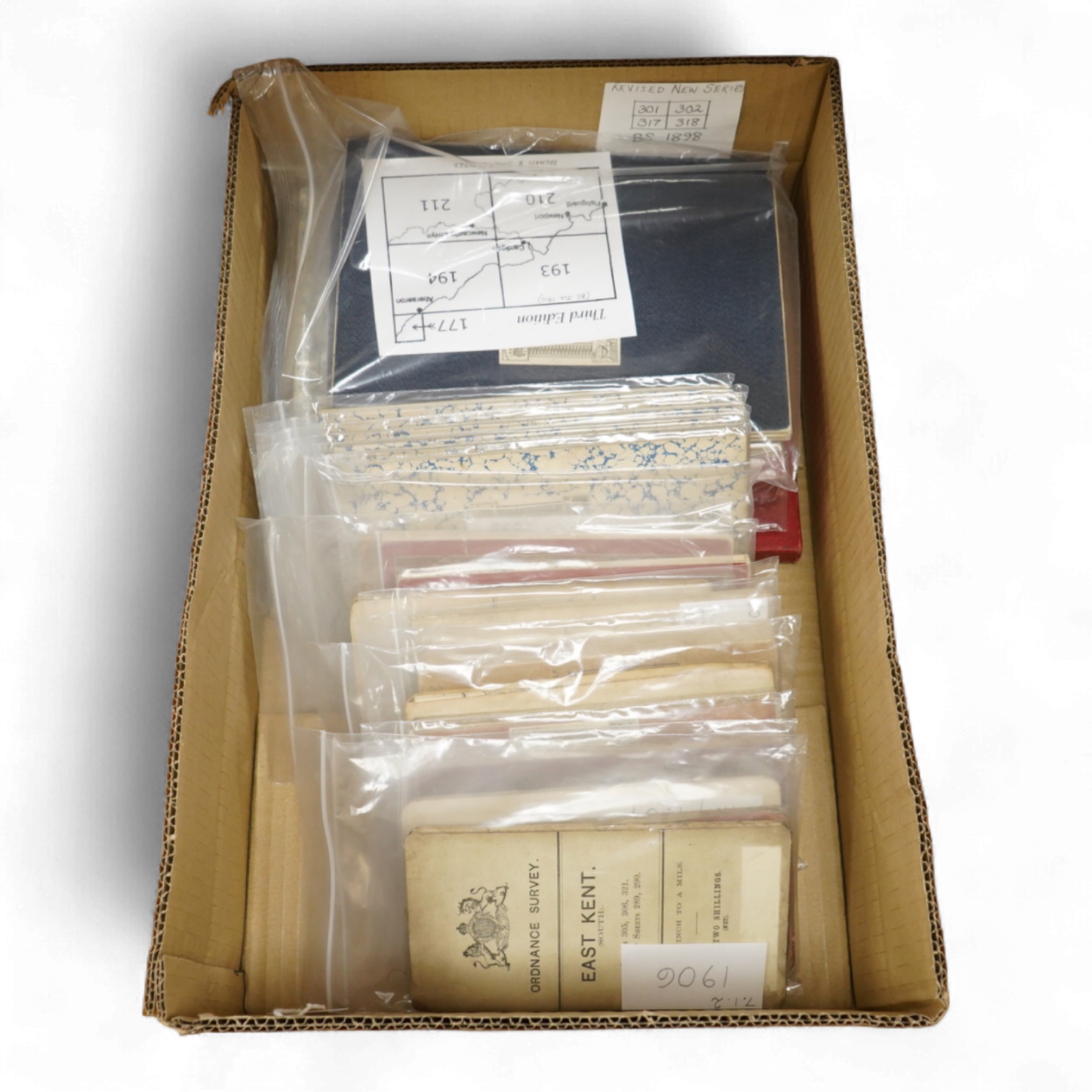 A collection of twenty-seven late 19th and early 20th century Ordnance Survey maps, including the Revised New Series and Third Edition, areas covered include Horsham, Lewes, Brightling, Canterbury, Maidstone & Tunbridge